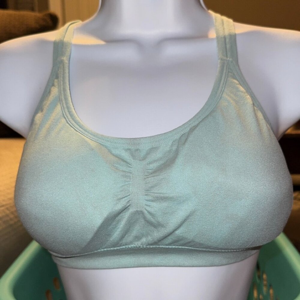 Size L Light Blue Seamless Bralette